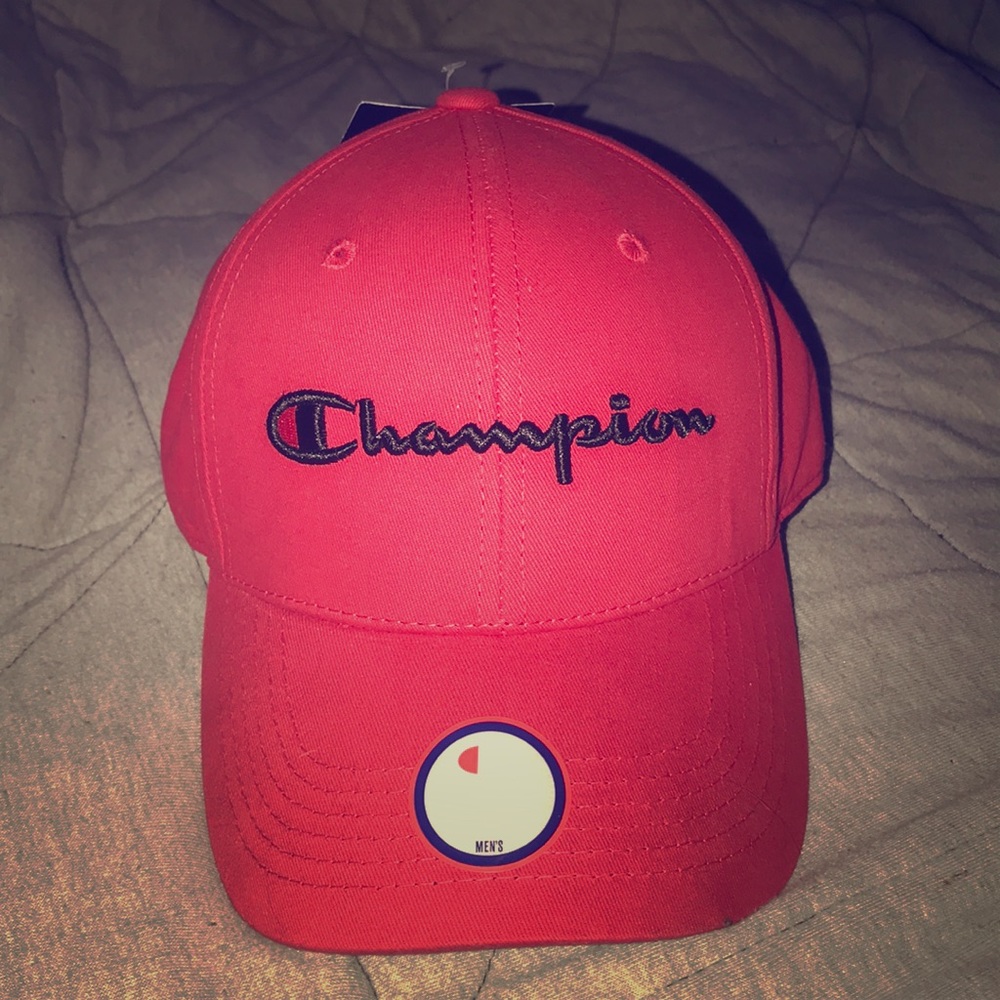 Red and black Champions Hat